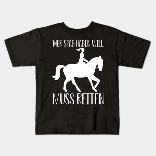 Reiten I Pferdesprüche lustiges Pferd Kids T-Shirt